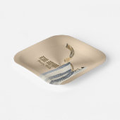 Chatima Tova Seudah HaMafseket Yom Kippur Papieren Bordje (Gebogen)