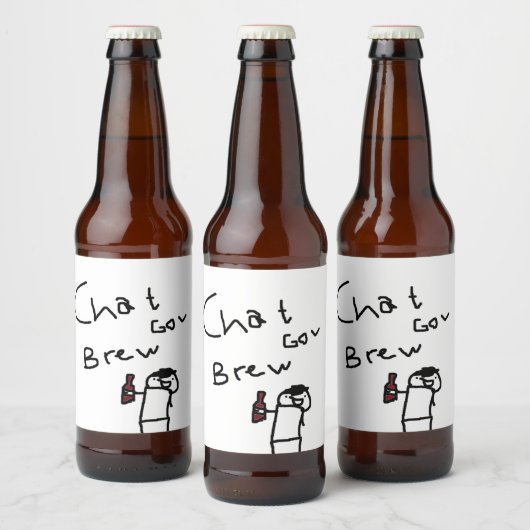 Chatroom Gov 2.0 bierflessen Bier Etiket (Flessen)
