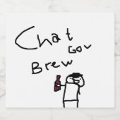 Chatroom Gov 2.0 bierflessen Bier Etiket (Enkel label)