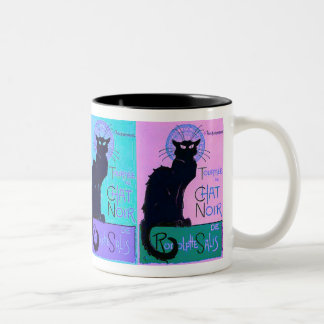 Chats Noir (zwarte katten) Tweekleurige Koffiemok