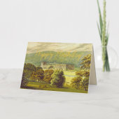 Chatsworth Derbyshire Jane Austen Darcy Pemberly Folie Wenskaart (Voorkant)