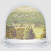 Chatsworth Derbyshire Jane Austen Darcy Pemberly Sneeuwbol (Voorkant)