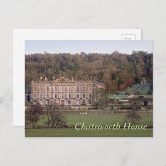 Chatsworth House Briefkaart (Voorkant / Achterkant)