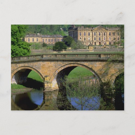 Chatsworth House, Derbyshire, Verenigd Koninkrijk Briefkaart (Voorkant)