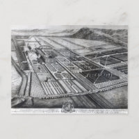 Chatsworth House, gegraveerd door Johannes Kip