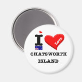 CHATSWORTH ISLAND - I Love Magneet (Voorkant / Achterkant)