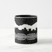 Chatt Skyline Black en White Mok (Midden)