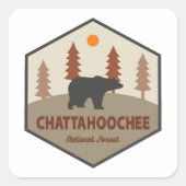 Chattahoochee National Forest Beer Vierkante Sticker (Voorkant)