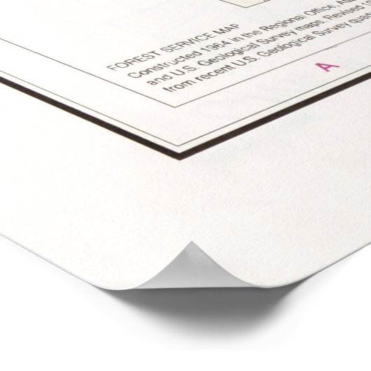 Chattahoochee National Forest Map (1982) Poster (Hoek)