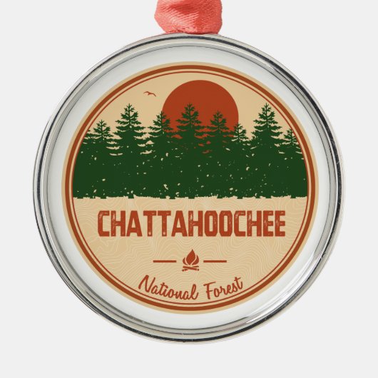 Chattahoochee National Forest Metalen Ornament (Voorkant)