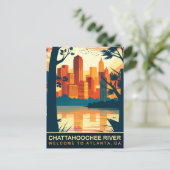 Chattahoochee River Atlanta, Georgia, Reis Briefkaart (Staand voorkant)
