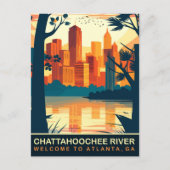 Chattahoochee River Atlanta, Georgia, Reis Briefkaart (Voorkant)