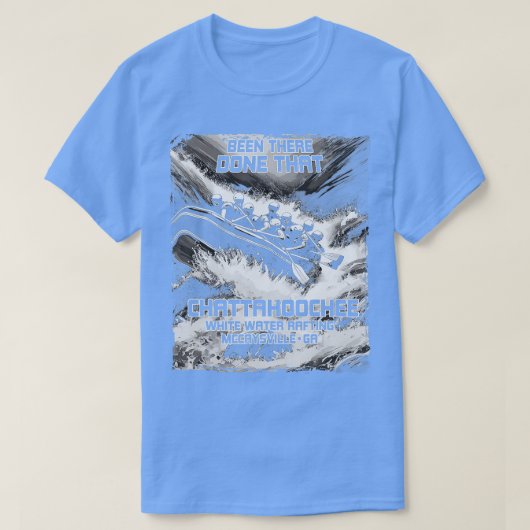 Chattahoochee White Water Rafting River Rapids Geo T-shirt (Design voorkant)