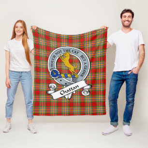 Chattan Clan Badge Tartan Pset Fleece Deken