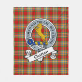 Chattan Clan Badge Tartan Pset Fleece Deken (Voorkant)