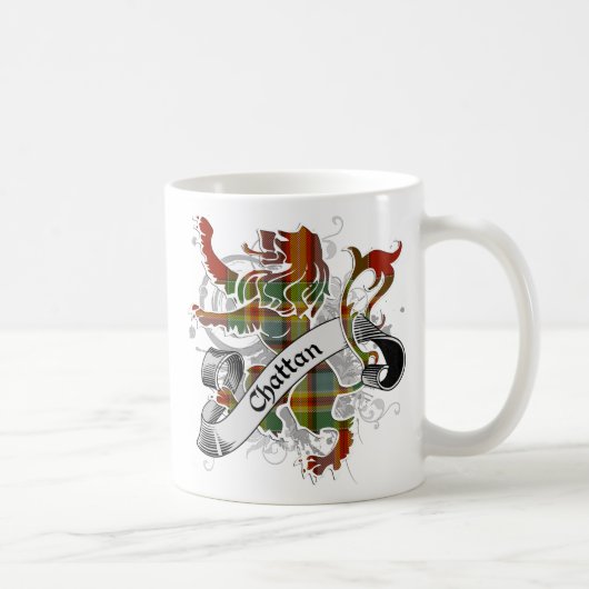 Chattan Tartan Lion Koffiemok (Rechts)