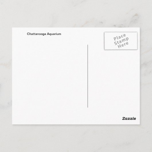 Chattanooga Aquarium Briefkaart (Achterkant)
