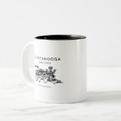 Chattanooga Choo 2de amendement Tweekleurige Koffiemok (Voorkant links)