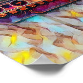 Chattanooga Choo Choo neon olieverfschilderij Poster (Hoek)