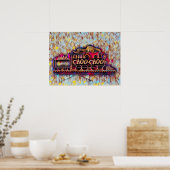 Chattanooga Choo Choo neon olieverfschilderij Poster (Keuken)