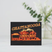 Chattanooga Choo Choo neon-teken Briefkaart (Staand voorkant)