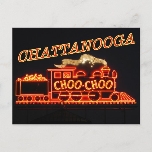Chattanooga Choo Choo neon-teken Briefkaart (Voorkant)