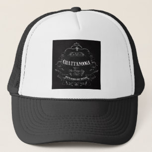 Chattanooga City Tennessee Art - De Schilderachtig Trucker Pet