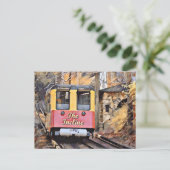 Chattanooga hellend spoorweg afdaling olieverfschi briefkaart (Staand voorkant)