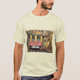 Chattanooga hellend spoorweg afdaling olieverfschi t-shirt