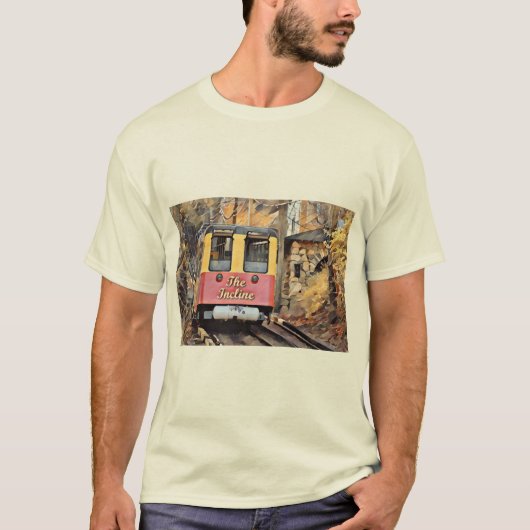 Chattanooga hellend spoorweg afdaling olieverfschi t-shirt (Voorkant)