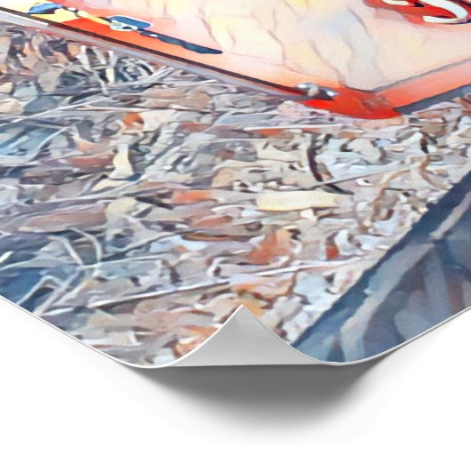 Chattanooga hellingbaan opklimming schilderij poster (Hoek)