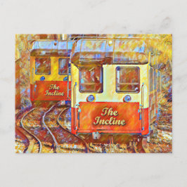 Chattanooga Incline Railway Midpoint Schilderen Briefkaart