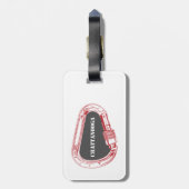 Chattanooga-klimmer Bagagelabel (Achterkant verticaal)