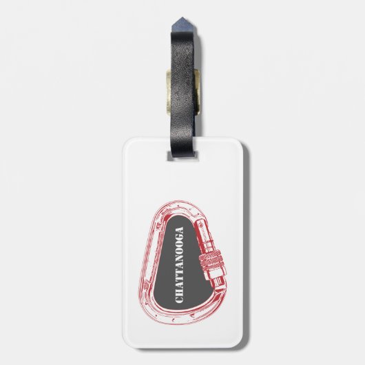 Chattanooga-klimmer Bagagelabel (Achterkant verticaal)