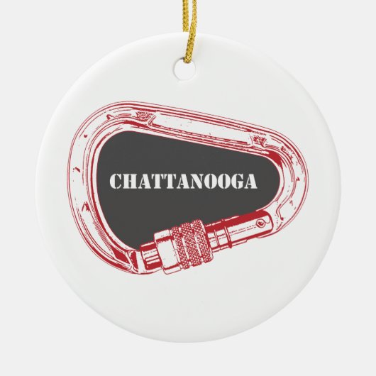 Chattanooga-klimmer Keramisch Ornament (Voorkant)