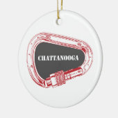 Chattanooga-klimmer Keramisch Ornament (Links)
