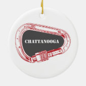 Chattanooga-klimmer Keramisch Ornament (Achterkant)