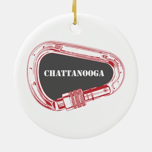 Chattanooga-klimmer Keramisch Ornament (Achterkant)