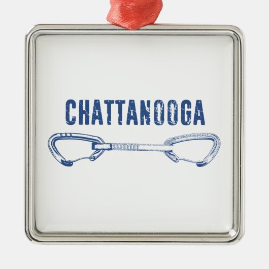 Chattanooga-klimmer Metalen Ornament (Voorkant)