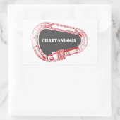 Chattanooga-klimmer Rechthoekige Sticker (Tas)