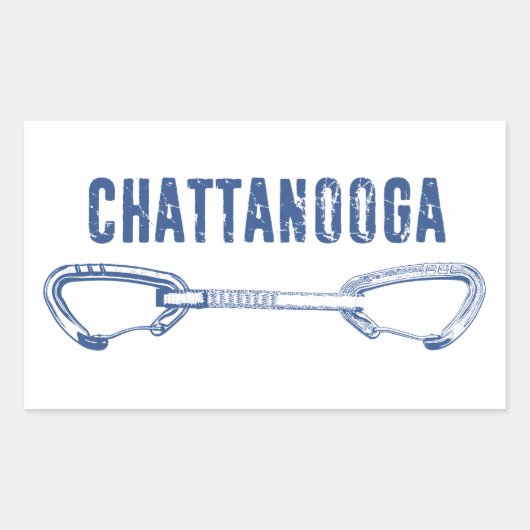 Chattanooga-klimmer Rechthoekige Sticker (Voorkant)