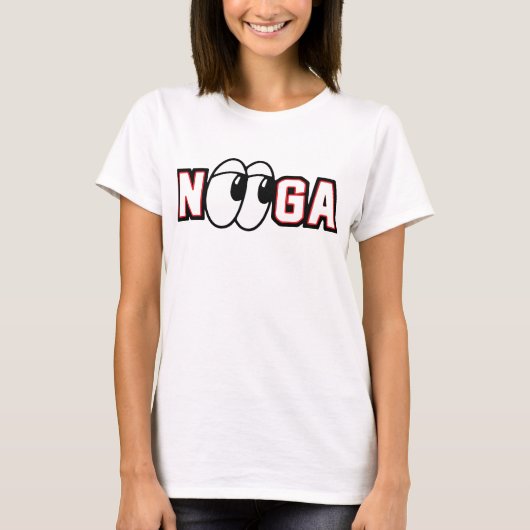 Chattanooga Lookouts Nooga Rood T-shirt (Voorkant)