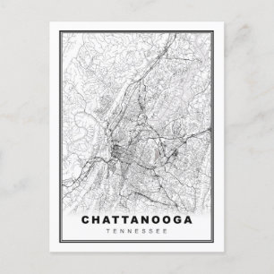 Chattanooga Map Briefkaart