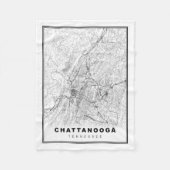 Chattanooga Map Fleece Deken (Voorkant)