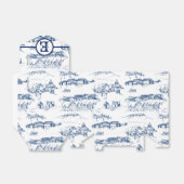 Chattanooga Monogram Blue Bedankdoosjes (Uitgevouwen)