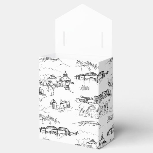 Chattanooga Monogram Favor Box Bedankdoosjes (Geopend)