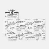 Chattanooga Monogram Favor Box Bedankdoosjes (Uitgevouwen)