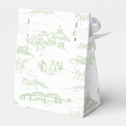 Chattanooga Monogram Salie Bedankdoosjes (Achterkant)