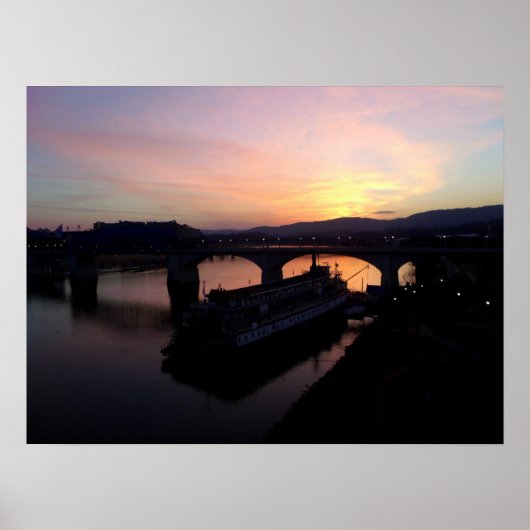 Chattanooga op Sunset Poster (Voorkant)
