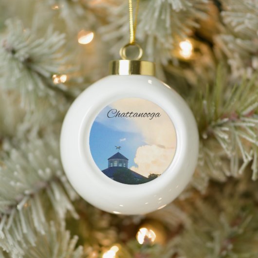 Chattanooga-ornament Keramische Bal Ornament (Boom)